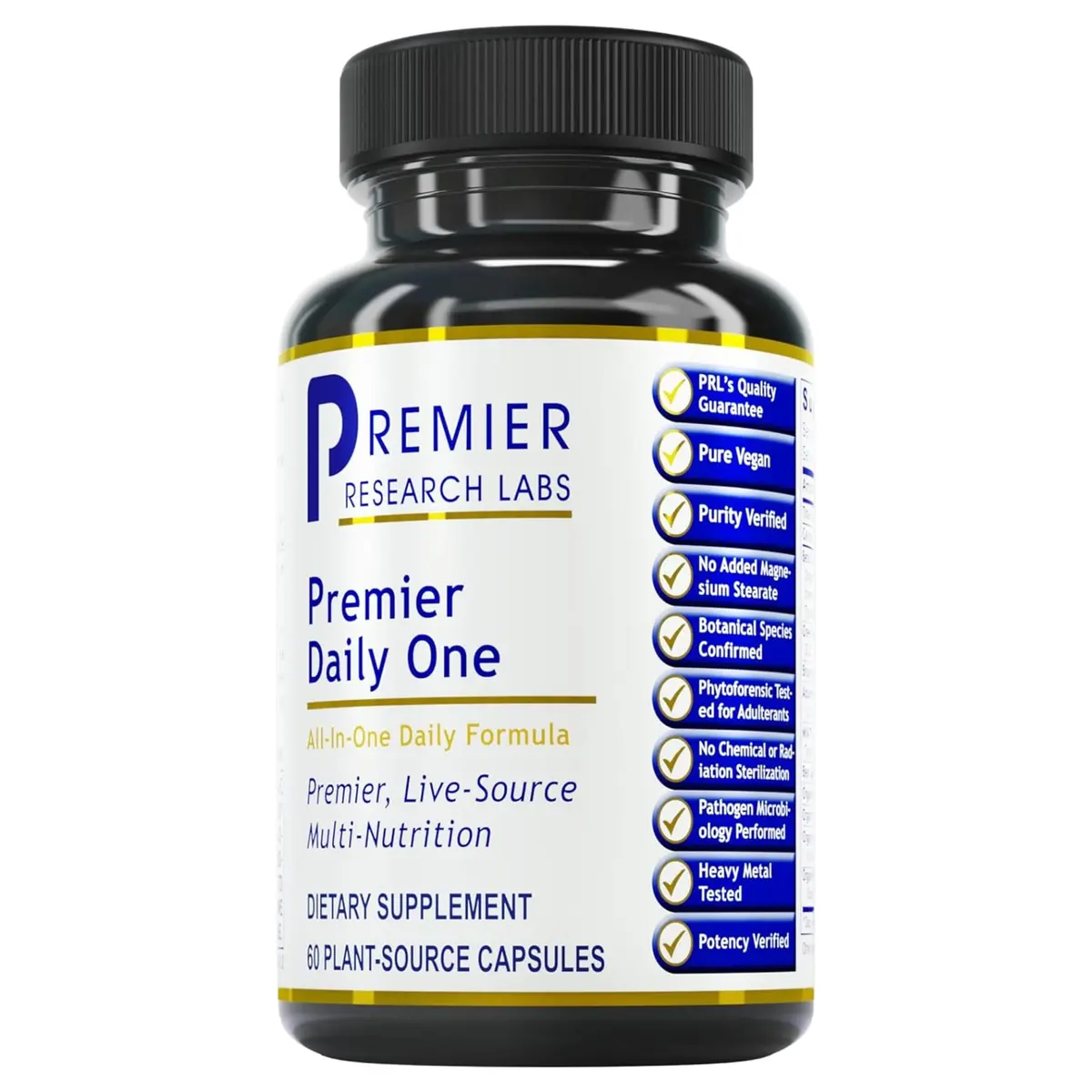 Premier Research Labs Premier Daily One - 60 Vegetarian Capsules | Broad-Spectrum Nutritional Support for Family (70-120 chars) - main product image