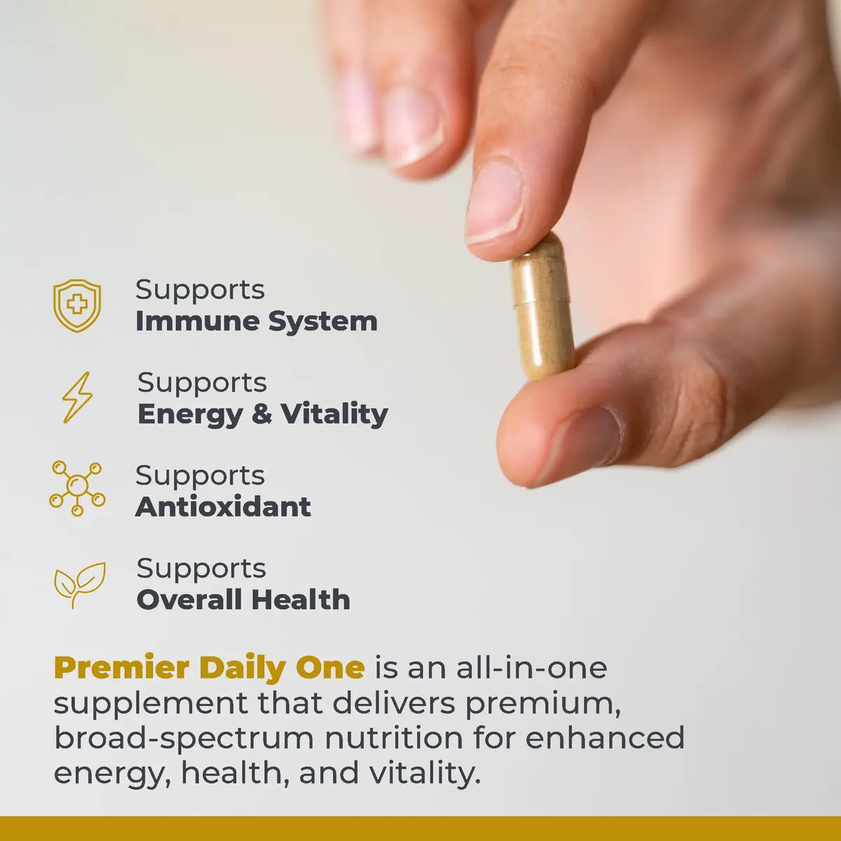 Premier Research Labs Premier Daily One - 60 Vegetarian Capsules | Broad-Spectrum Nutritional Support for Family (70-120 chars) - view 4