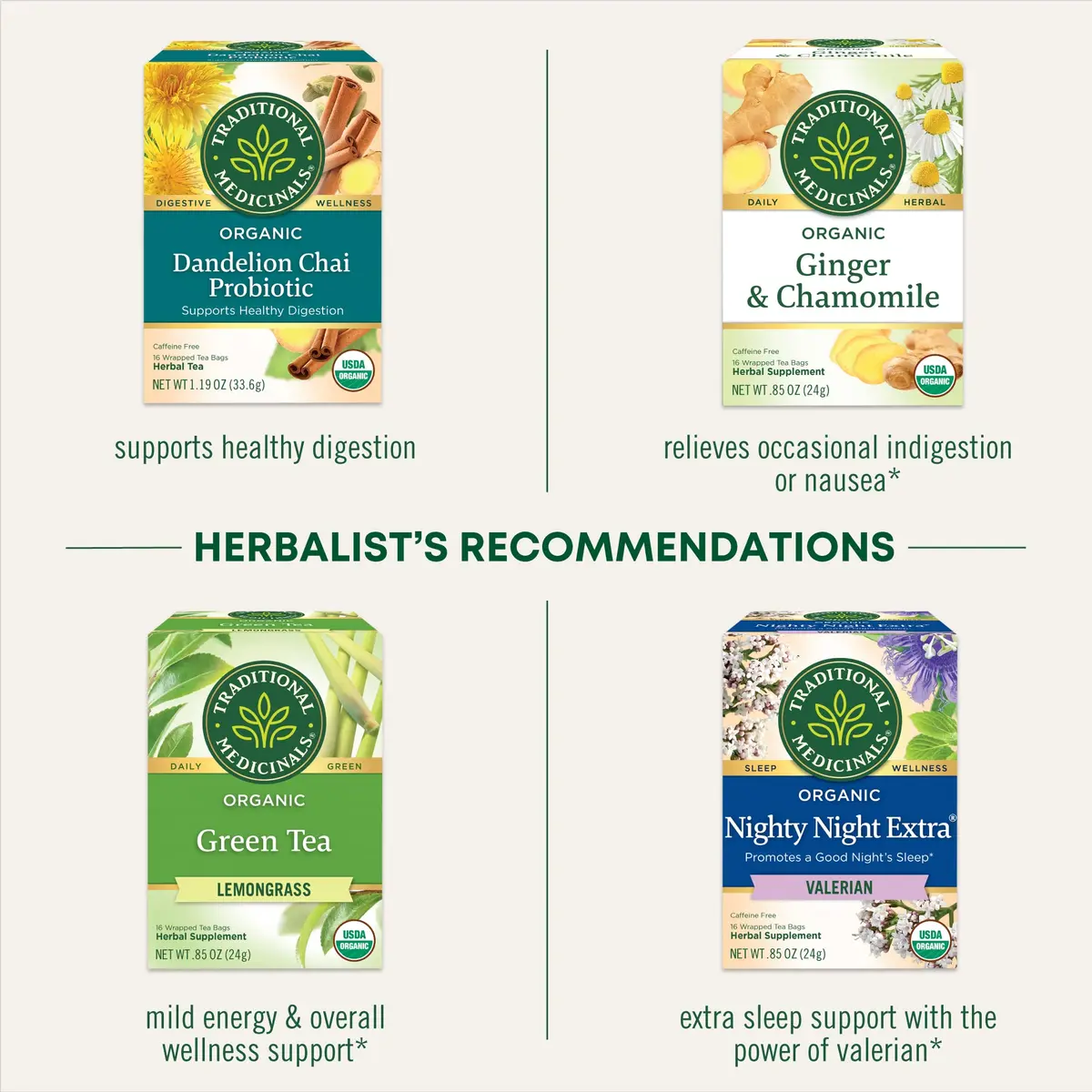 Traditional Medicinals Organic Chamomile with Lavender Herbal Tea 16 Tea Bags (Pack of 1) | Calms Nervous System - view 4