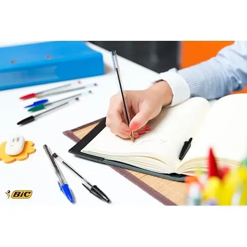 BIC Cristal Original Ballpoint Pens 1.0mm | Classic Smudge-Free Writing for School & Office - view 3