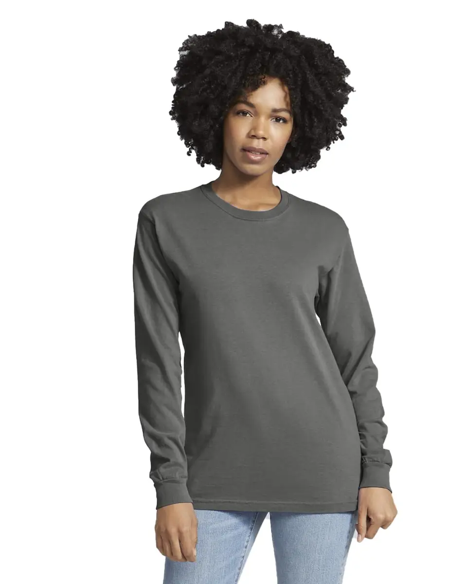Comfort Colors Womens 6.1 Oz. Ringspun Cotton T-Shirt (6014) -Pepper -2XL | Casual, Garment-Dyed, Pre-shrunk - main product image