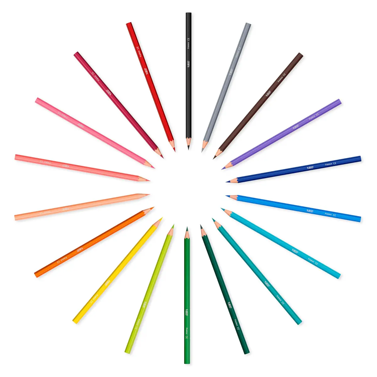 BIC Kids Tropicolors Colouring Pencils - Assorted Colours, Wallet of 24 | Bright, Non-Toxic, Easy to Hold - view 3