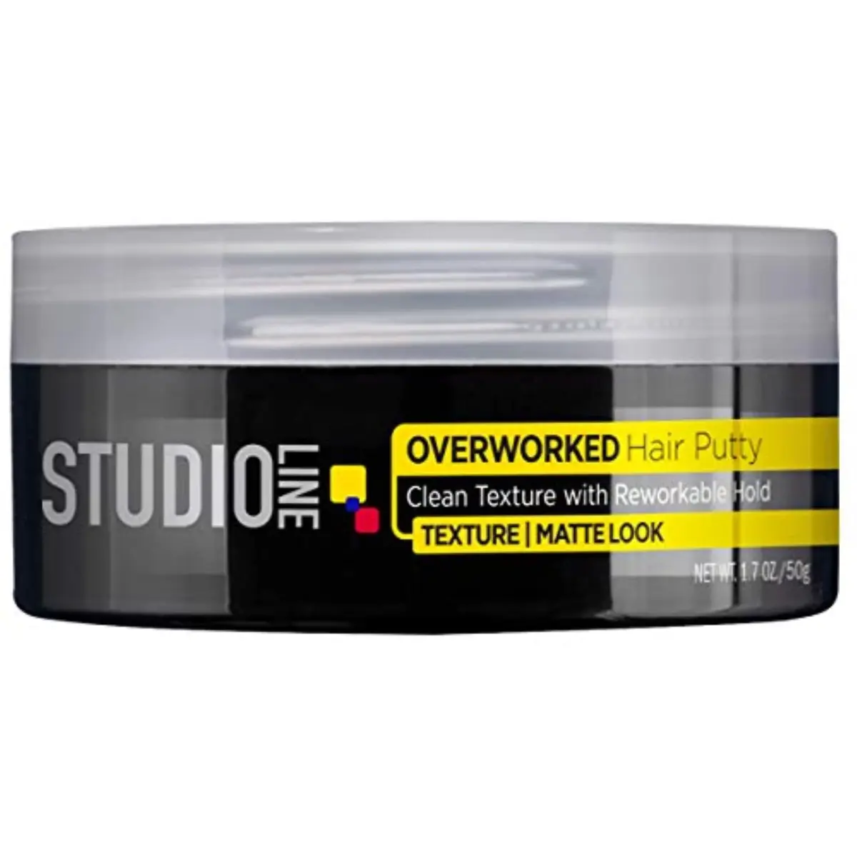 L'Oreal Paris Studio Line Texture and Control Overworked Hair Putty 51ml (1.7 Oz) (3 Pack) | Reworkable Hold for Textured Styles - main product image