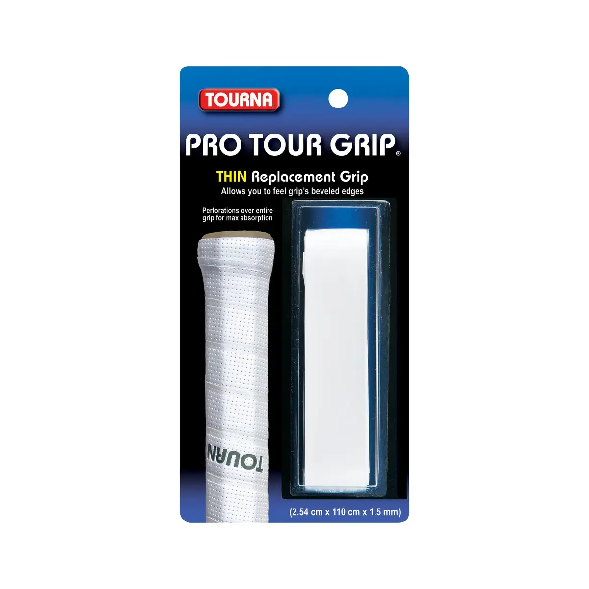 Tourna PRO Tour Grip Thin Replacement Tennis Grip 1.5mm | Maximum Control & Comfort in India - main product image