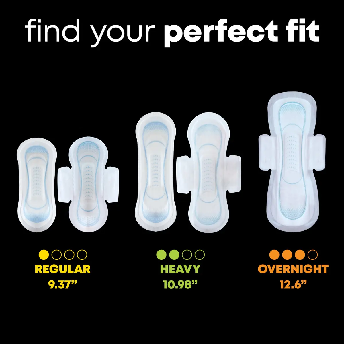 U by Kotex Clean & Secure Ultra Thin Pads Heavy Absorbency 56 Count | Dermatologist Tested & Hypoallergenic - view 3