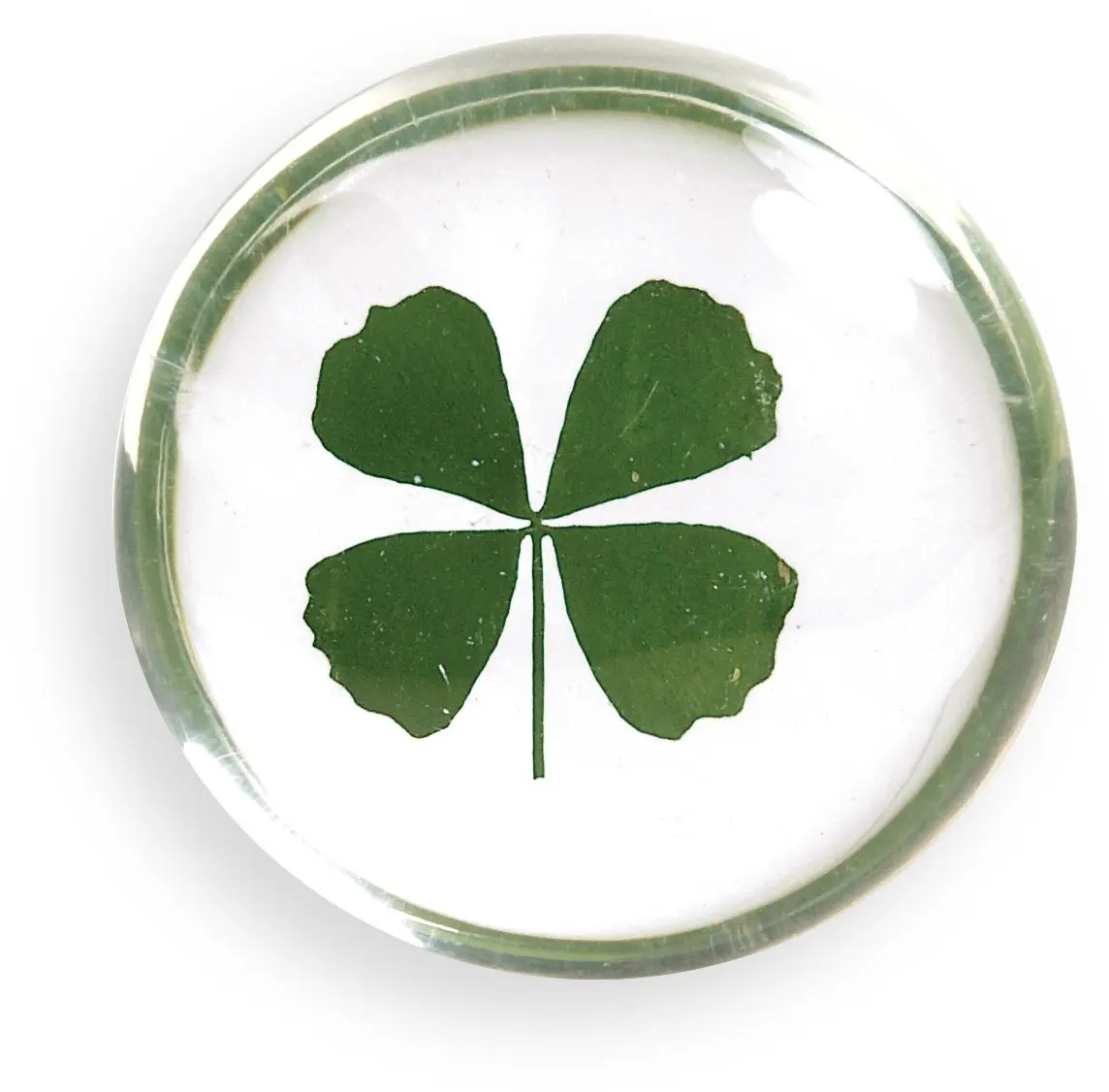 AngelStar Clover Stone 1 1/4" | Natural Irish Luck Gift - main product image
