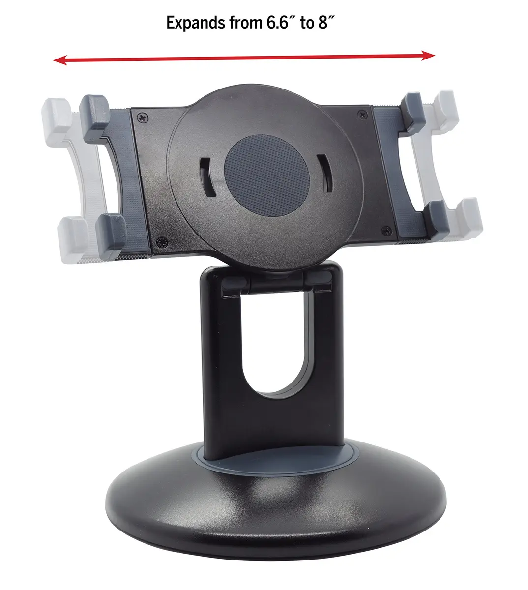 Kantek Adjustable Tablet Desk Stand with Weighted Base for 7"-10" Tablets | Rotating Secure Support - view 2