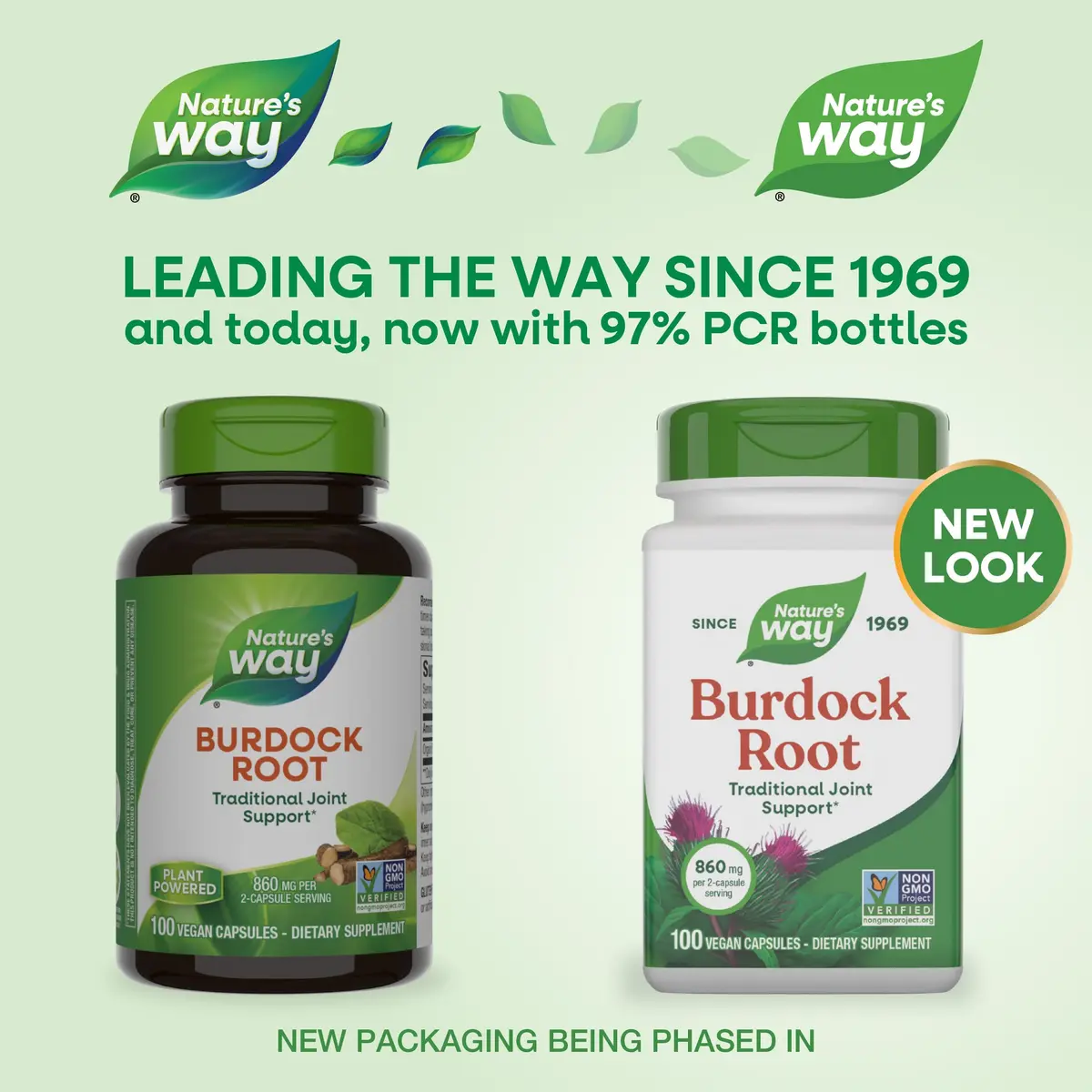 Nature's Way Burdock Root Capsules for Traditional Joint Support*, 100 ct | Vegan & Gluten-Free - view 2