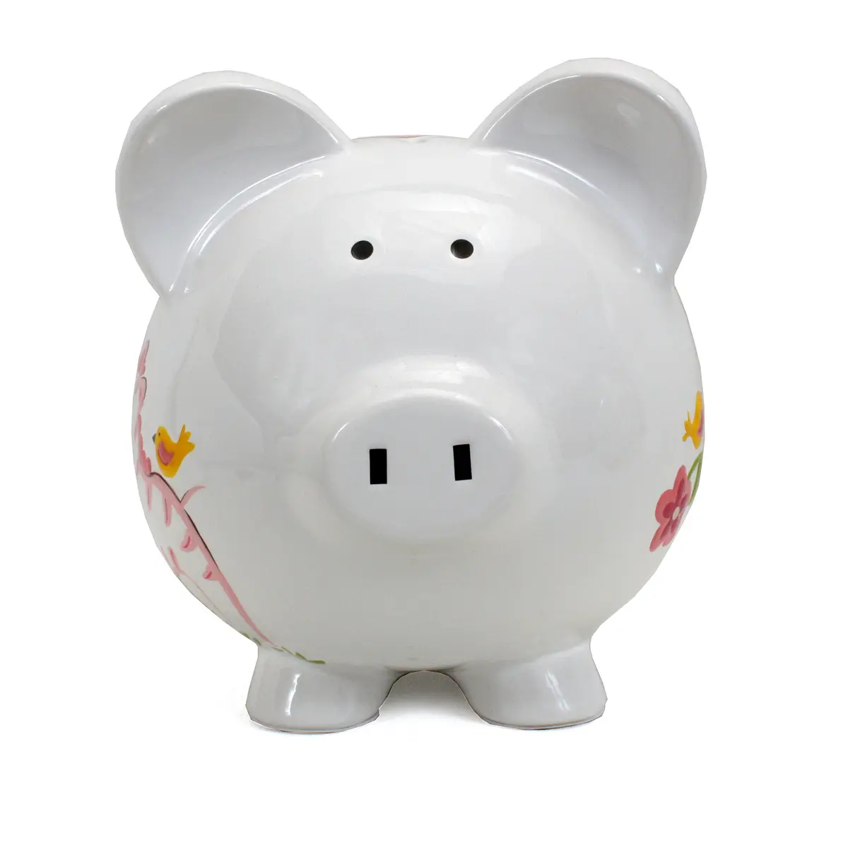 Child to Cherish Ceramic Piggy Bank for Girls, Jungle Jill | Hand Painted, Unique Design, 8" Long, 7" Round - view 3