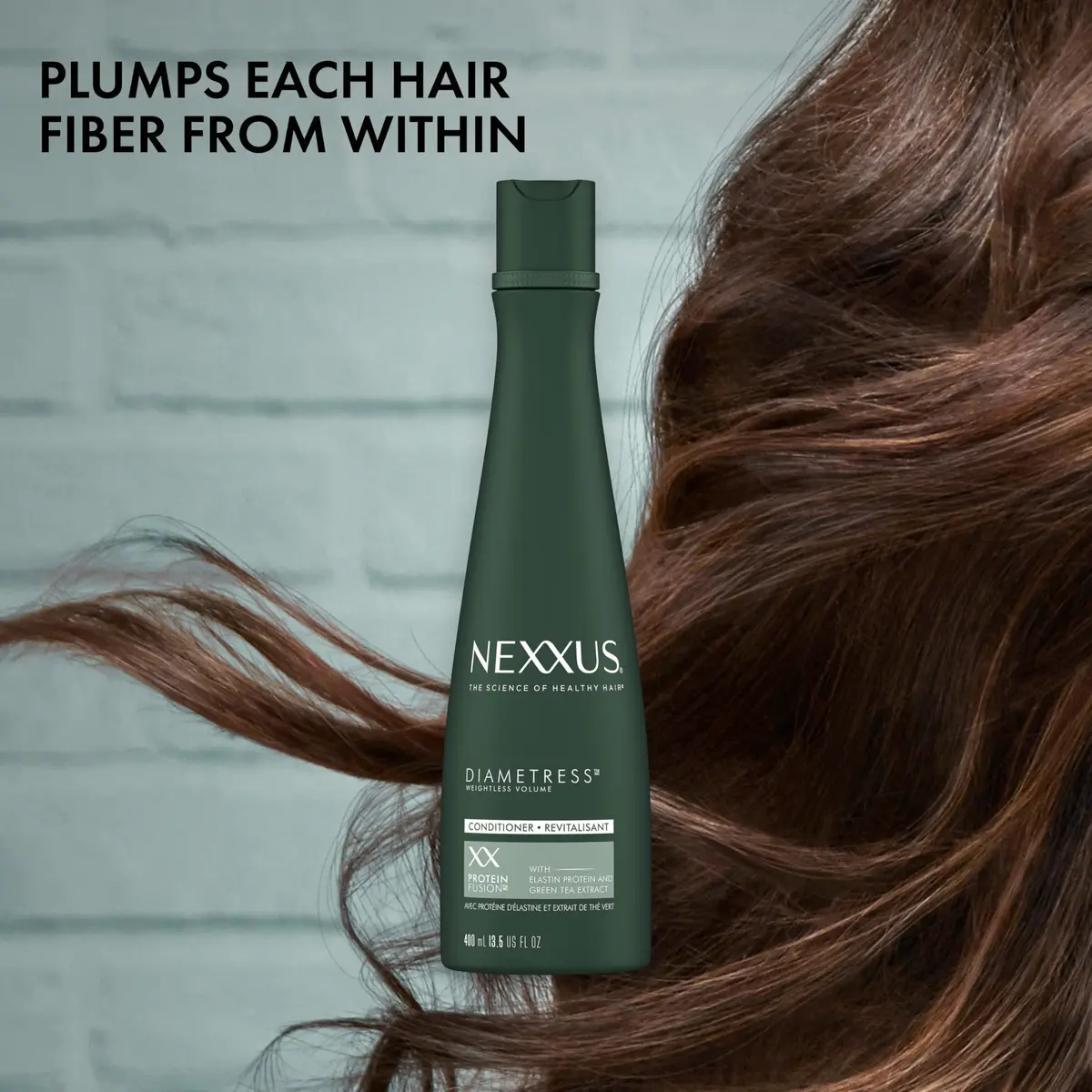 Nexxus Diametress Volumizing Conditioner for Fine and Flat Hair 399ml (13.5 Fl Oz) | Salon-Crafted Lightweight Moisture - view 4