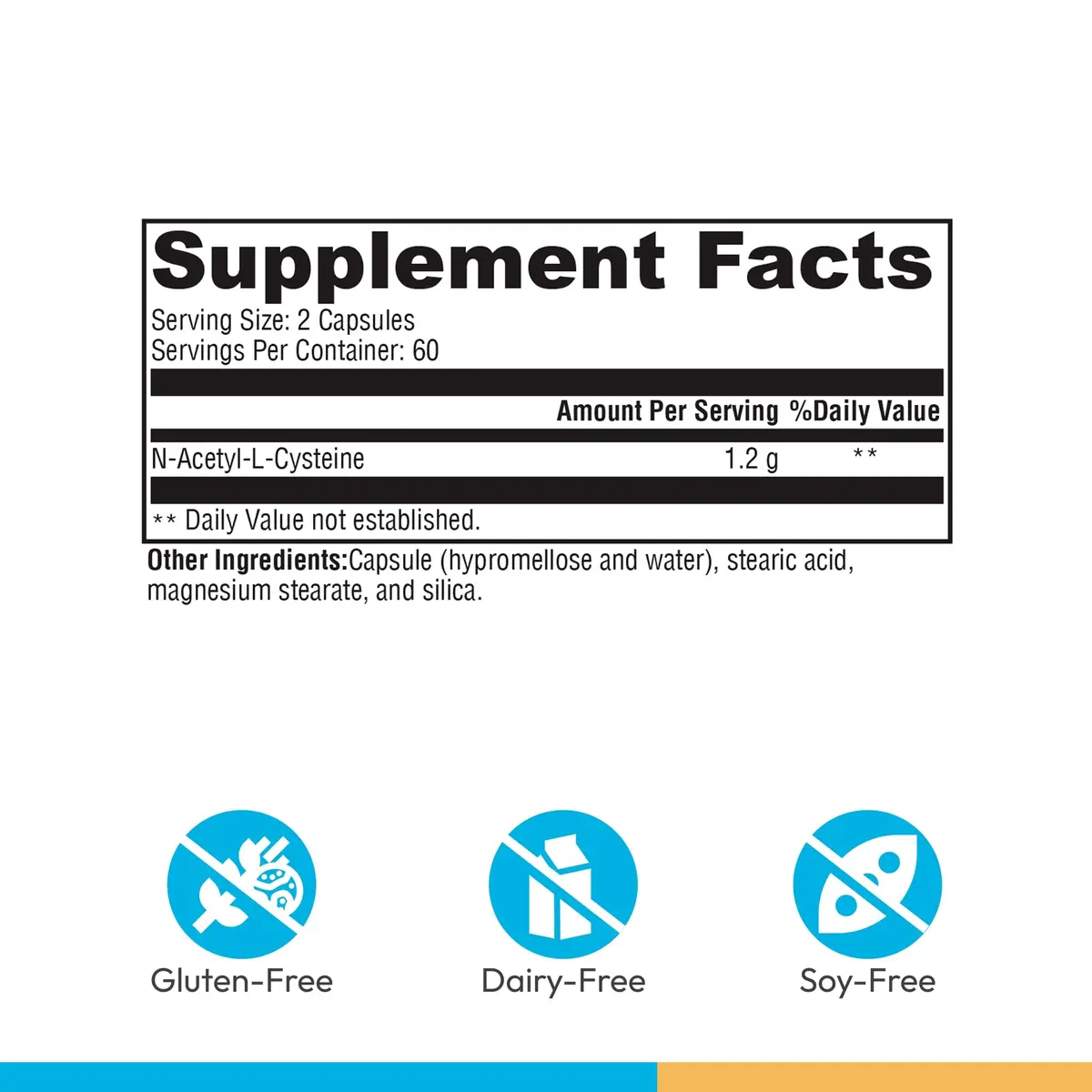 XYMOGEN NAC 120 Capsules | 1200 mg N-Acetyl-L-Cysteine for Antioxidant Support - view 2
