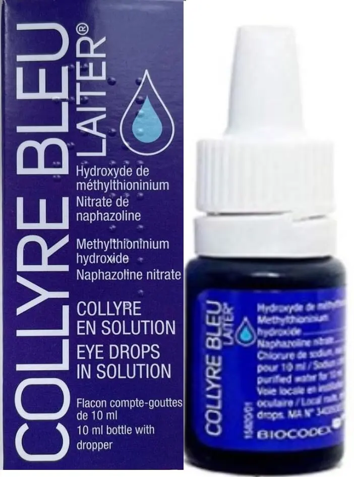 Laiter Original Collyre Bleu Eye Drops 10ml (0.34 Fl Oz) | Refreshing Ocular Lubricant - main product image