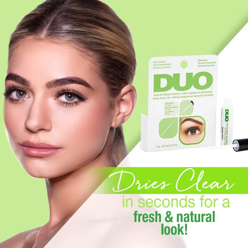 DUO Clear Lash Glue Waterproof 0.18 oz | Long Lasting, Hypoallergenic, Vitamin Enriched - view 3