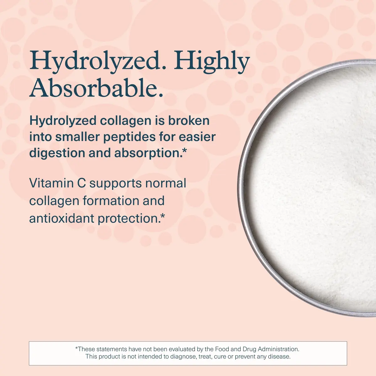 Youtheory Advanced Collagen 6,000 mg | Hydrolyzed Collagen Peptides & Vitamin C for Hair, Nails & Joints, 120 Tablets - view 4