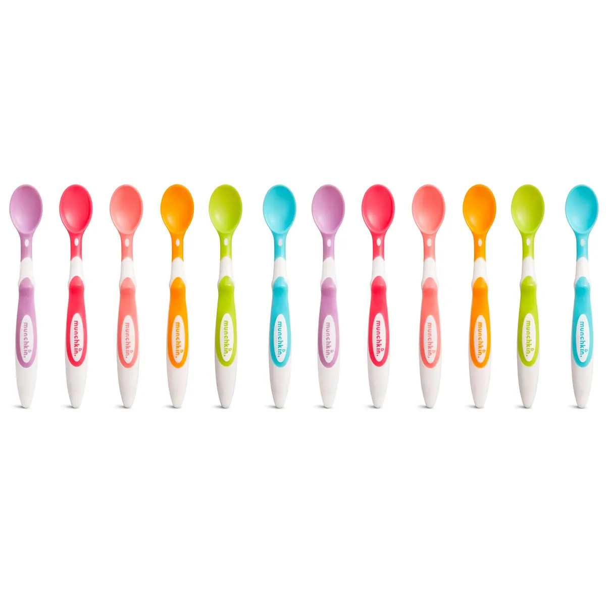 Munchkin Soft Tip Baby Spoons, BPA Free, 12 Count | Gentle Feeding for Infants - main product image