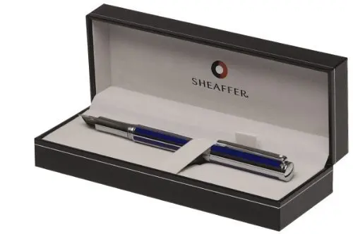 Sheaffer Intensity Ultramarine Striped Fountain Pen Medium Nib 0.5mm | Smooth Ink Flow - view 2