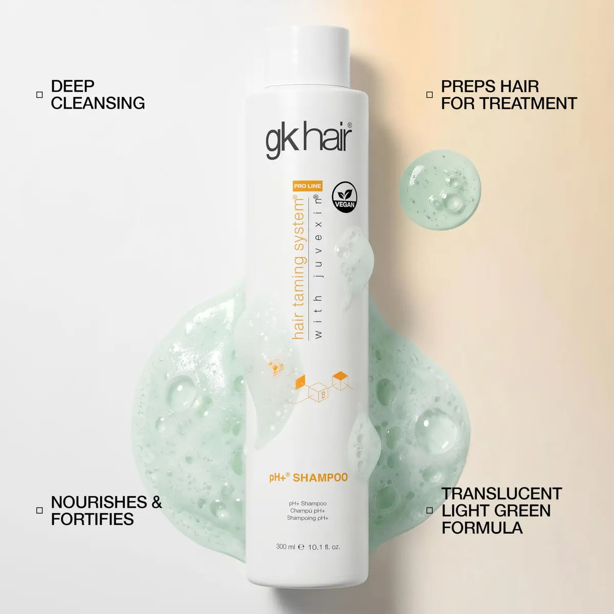 GK HAIR pH+ Clarifying Shampoo 10.1 Oz | Deep Cleansing for Build Up & Keratin Prep - view 6