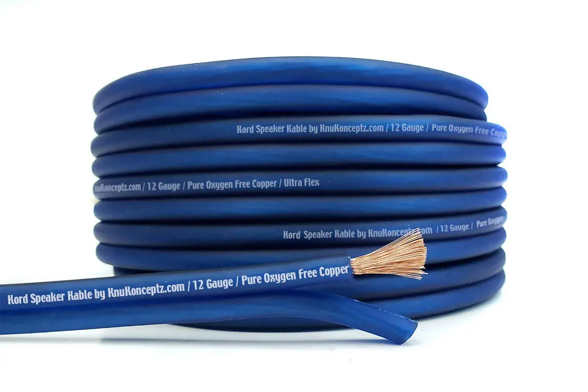 KnuKonceptz Kord Speaker Cable 12 Gauge Oxygen Free Copper 50 Feet | Superior Audio Flexibility - main product image