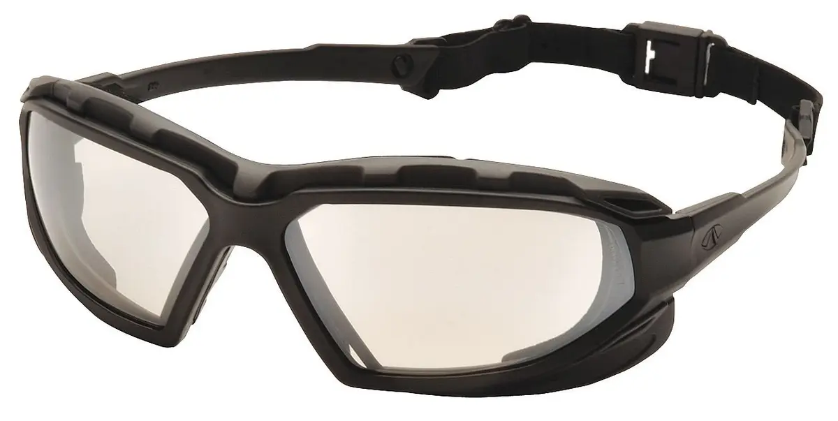 Pyramex Highlander XP Safety Glasses Black-Gray Frame/Anti-Fog Lens | Impact-Resistant, Unisex - main product image