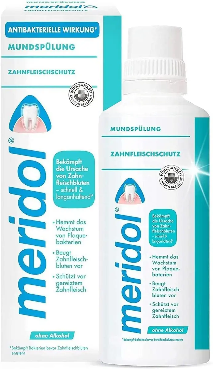 Meridol Gum Protection Mouthwash - Without Alcohol | Promotes Gum Regeneration & Cavity Protection - view 2