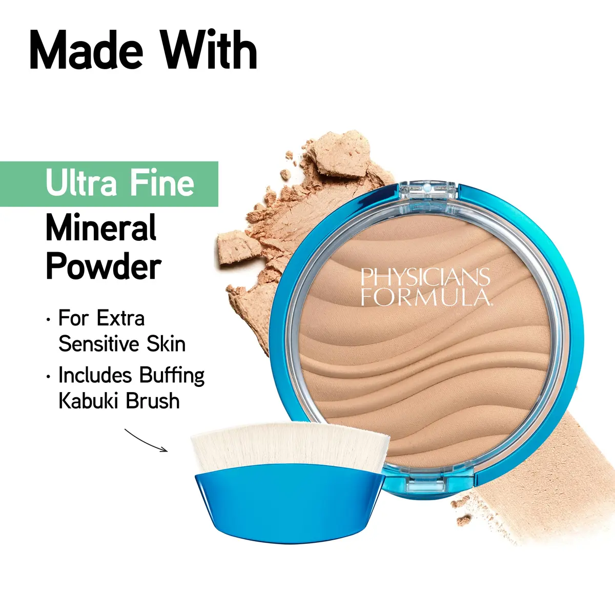 Physicians Formula Mineral Wear Pressed Powder Translucent | Full Coverage Satin Finish - view 3