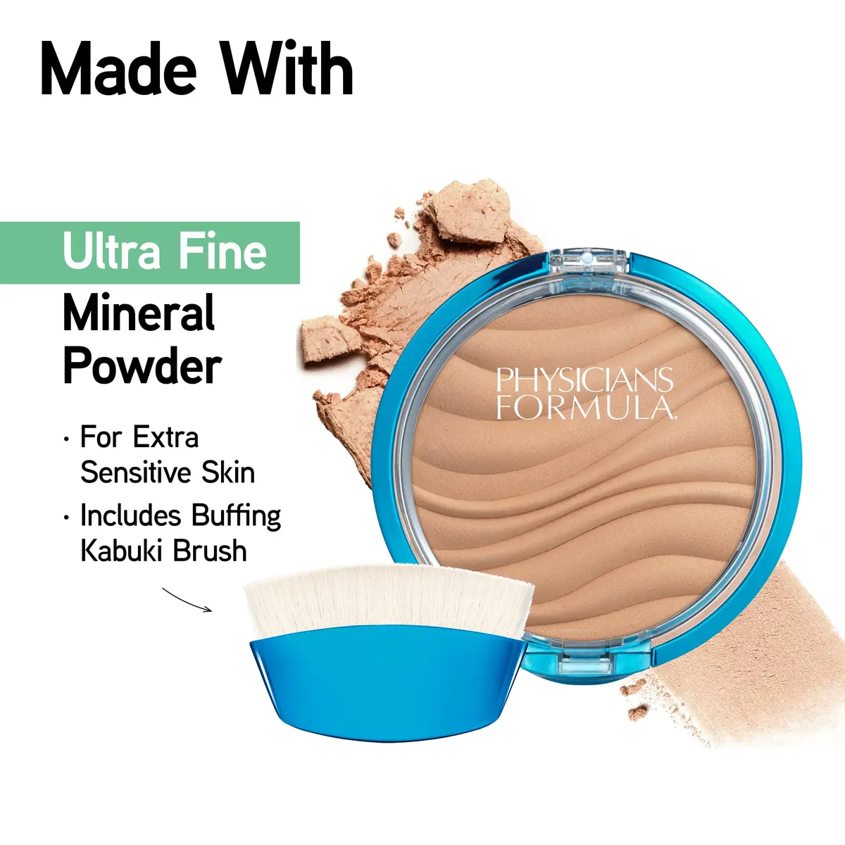 Physicians Formula Mineral Wear Talc-Free Airbrushing Pressed Powder Beige | Satin Finish, Sensitive Skin Formula - view 3