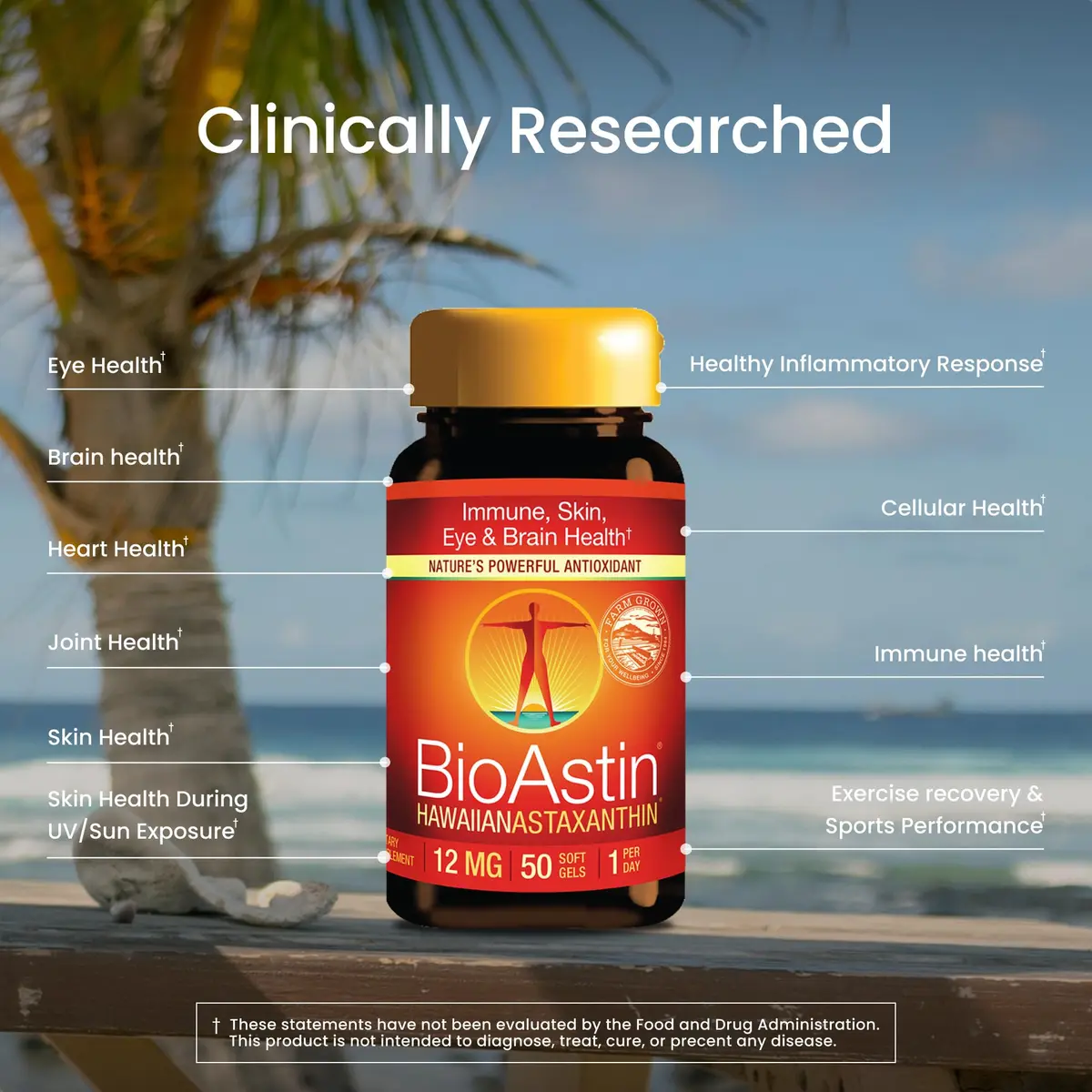 Nutrex Hawaii BioAstin Hawaiian Astaxanthin 12mg | Natural Antioxidant for Eye, Skin & Immune Support - view 3