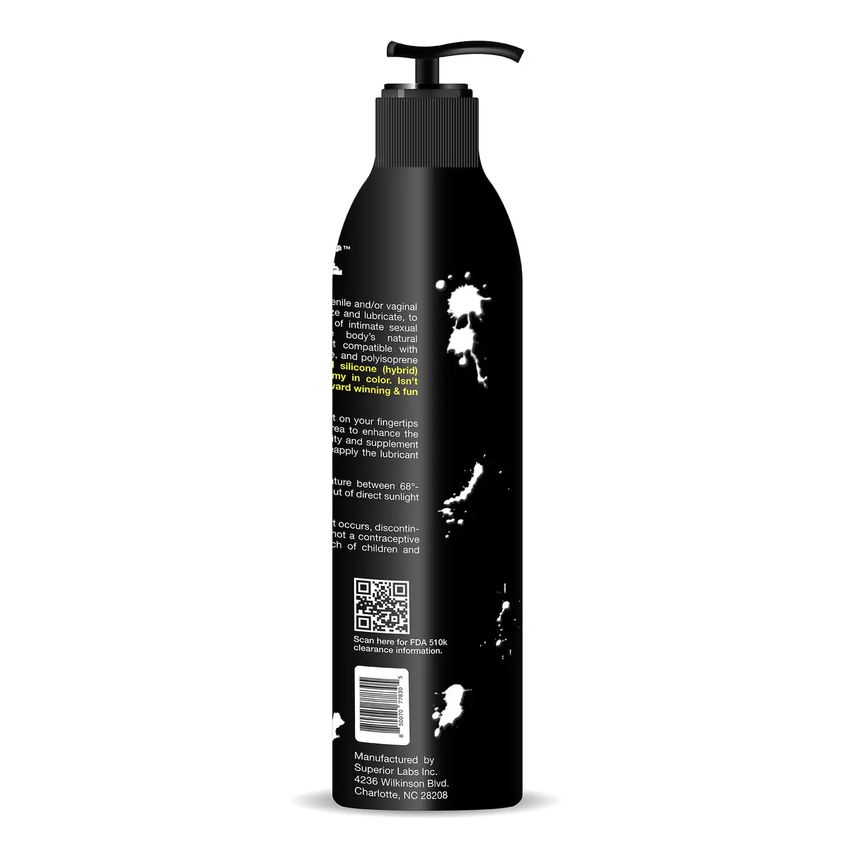 SPUNK Hybrid Lube Water & Silicone Based Personal Lubricant 236ml (8 Fl Oz) | Long-Lasting Glide & Easy Clean-Up - view 2