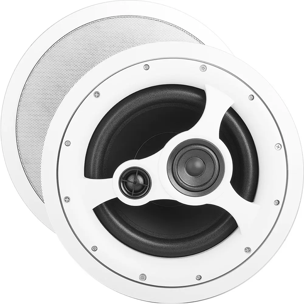OSD Audio 10” in-Ceiling Speaker – 150W Stereo System, Pivoting Tweeter, ICE1080HD | High Power Home Theater Speaker - main product image