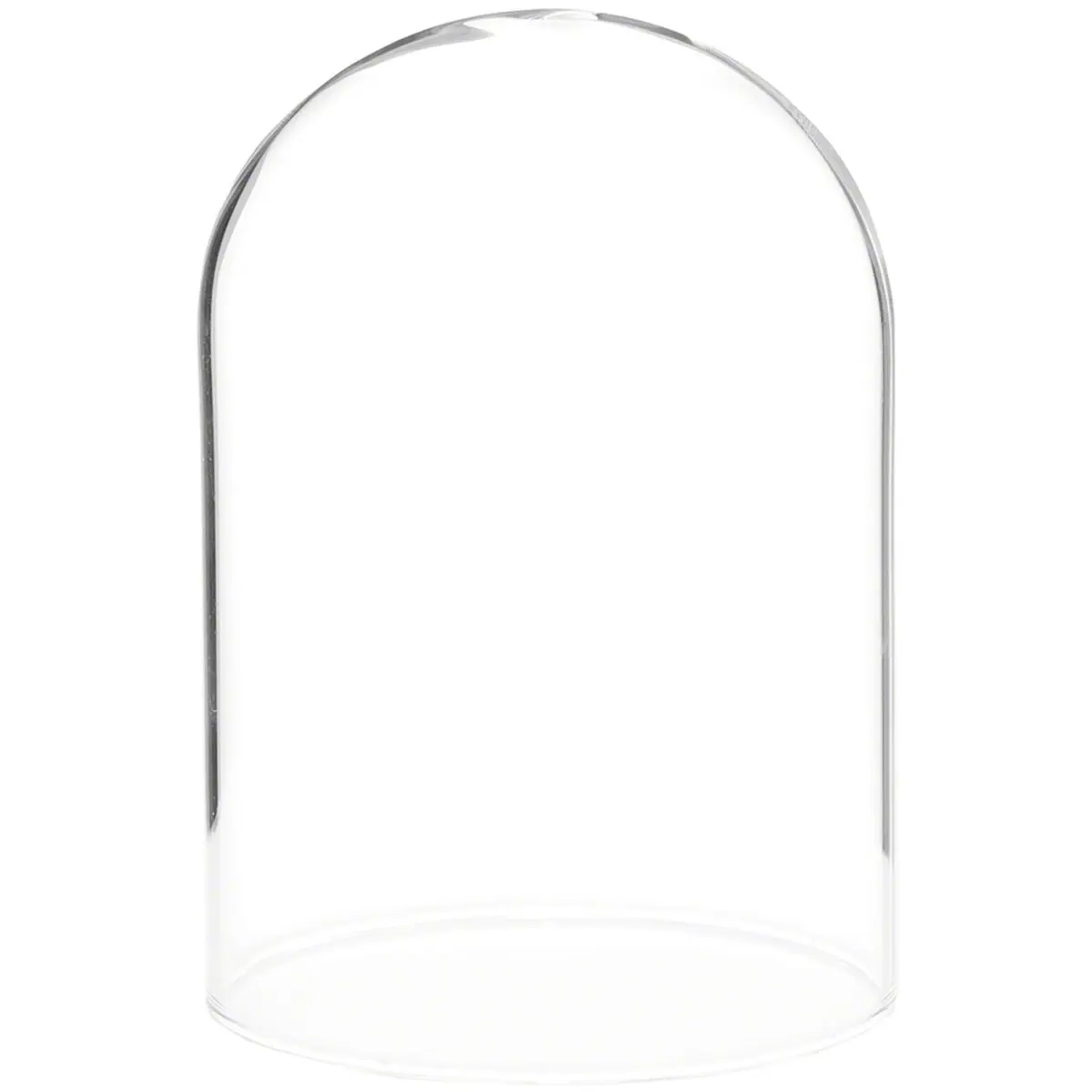 Plymor 3" x 4" Glass Display Dome Cloche (no Base) | Handcrafted Clear Glass Enclosure (70-120 chars) - main product image