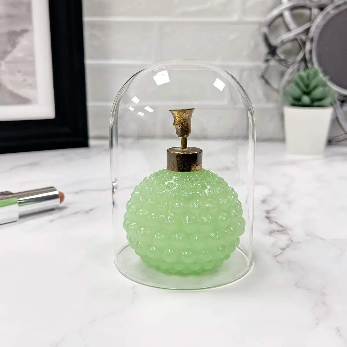 Plymor 3" x 4" Glass Display Dome Cloche (no Base) | Handcrafted Clear Glass Enclosure (70-120 chars) - view 3