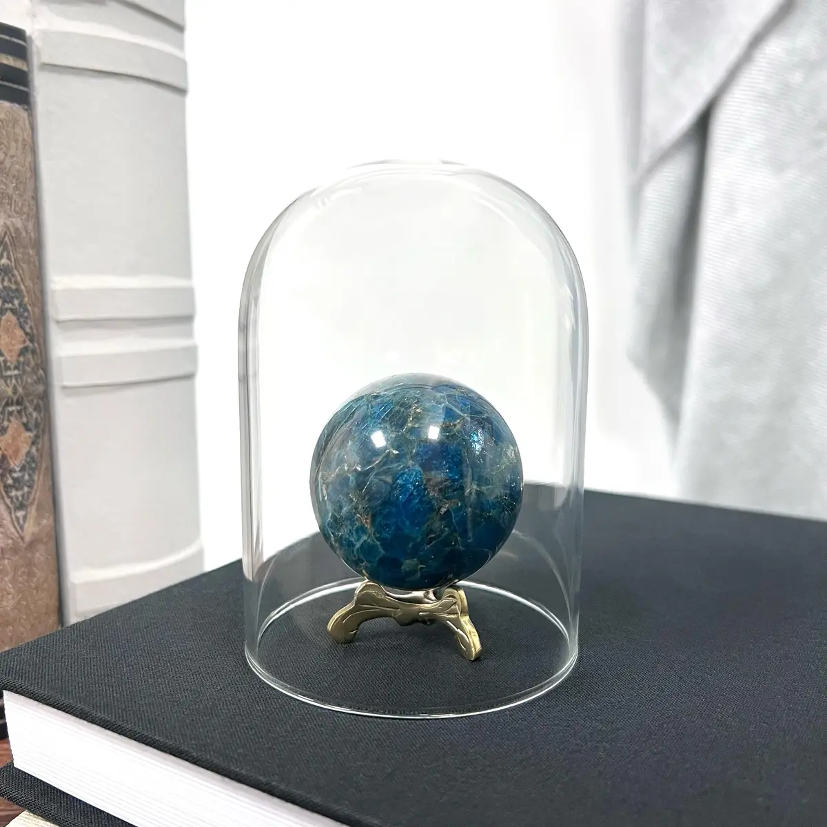 Plymor 3" x 4" Glass Display Dome Cloche (no Base) | Handcrafted Clear Glass Enclosure (70-120 chars) - view 4