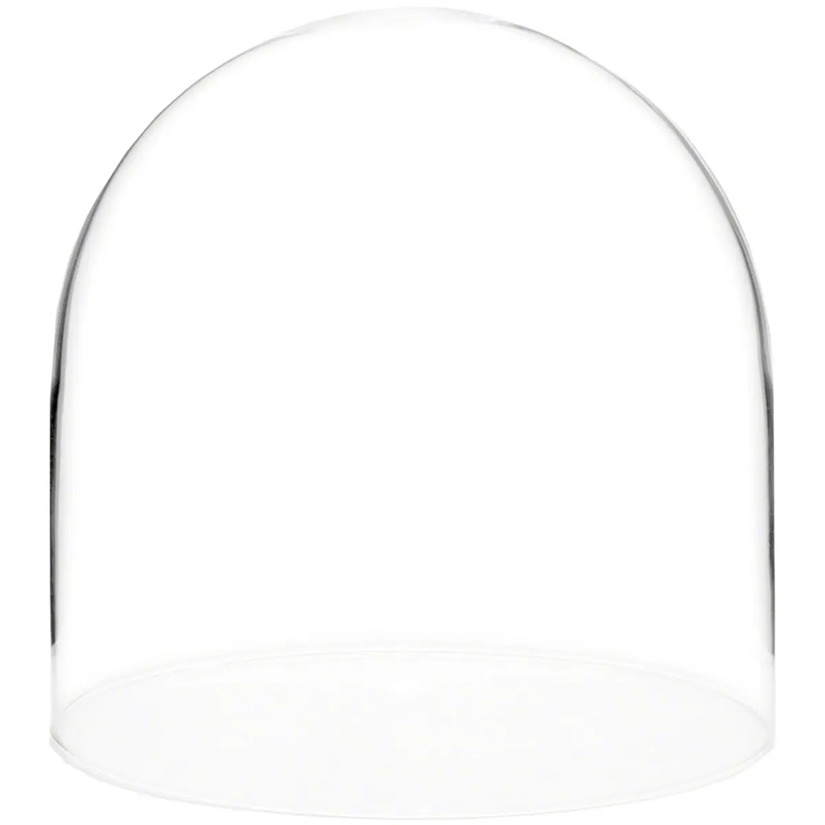 Plymor 8" x 8" Glass Display Dome Cloche (no Base) | Handcrafted Clear Glass for Art & Decor - main product image