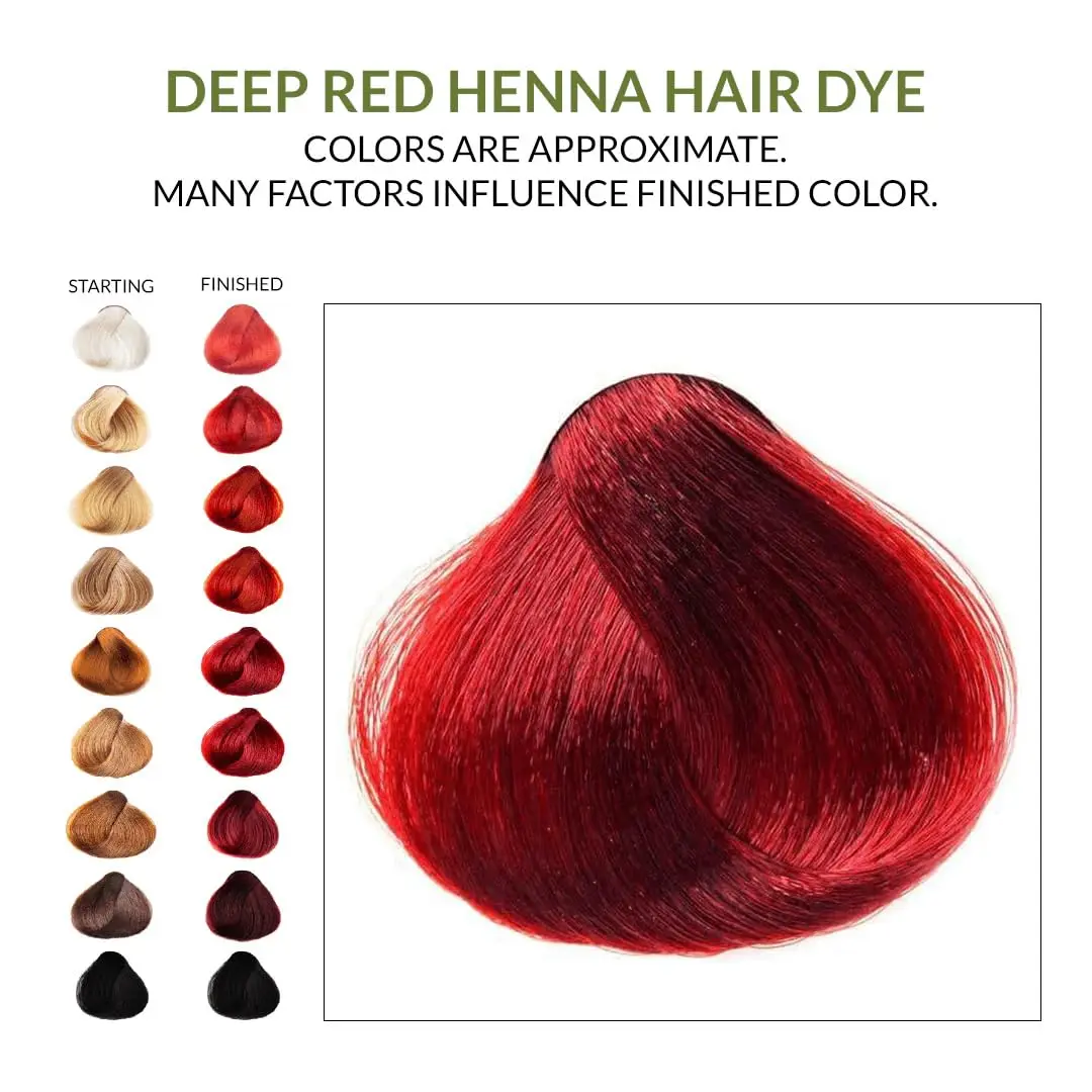 The Henna Guys Deep Red Henna Hair & Beard Color 100g | Natural Plant-Based Hair Dye - view 9