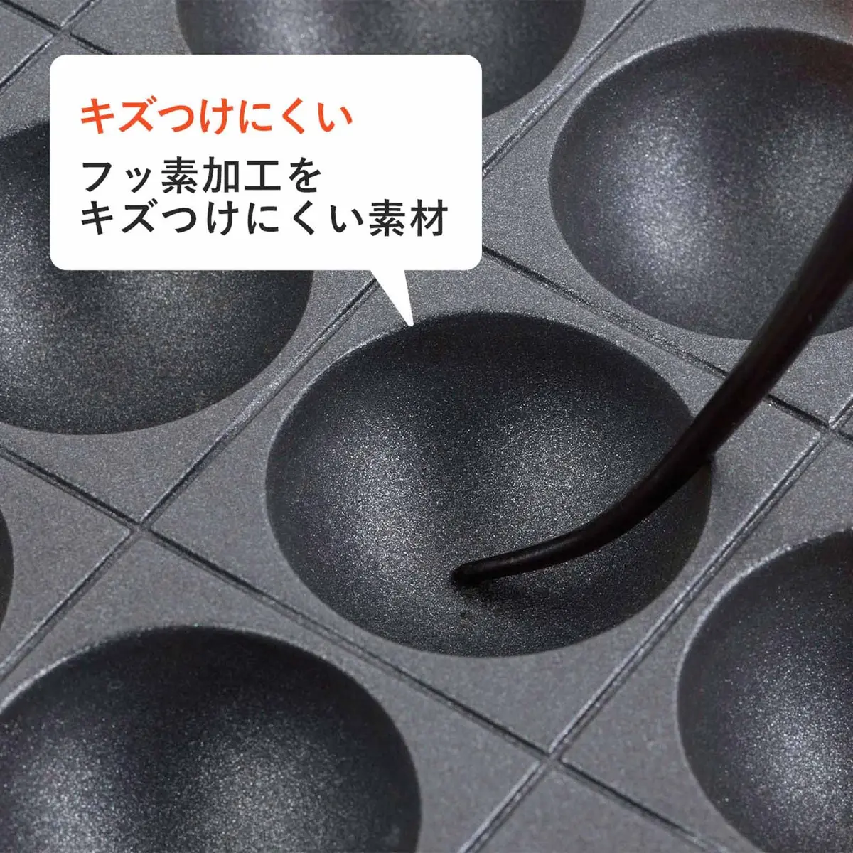 Shimomura Planning Takoyaki Picks Set of 2 | Scratch-Resistant Nylon Resin for Hot Plates & Cooking - view 3