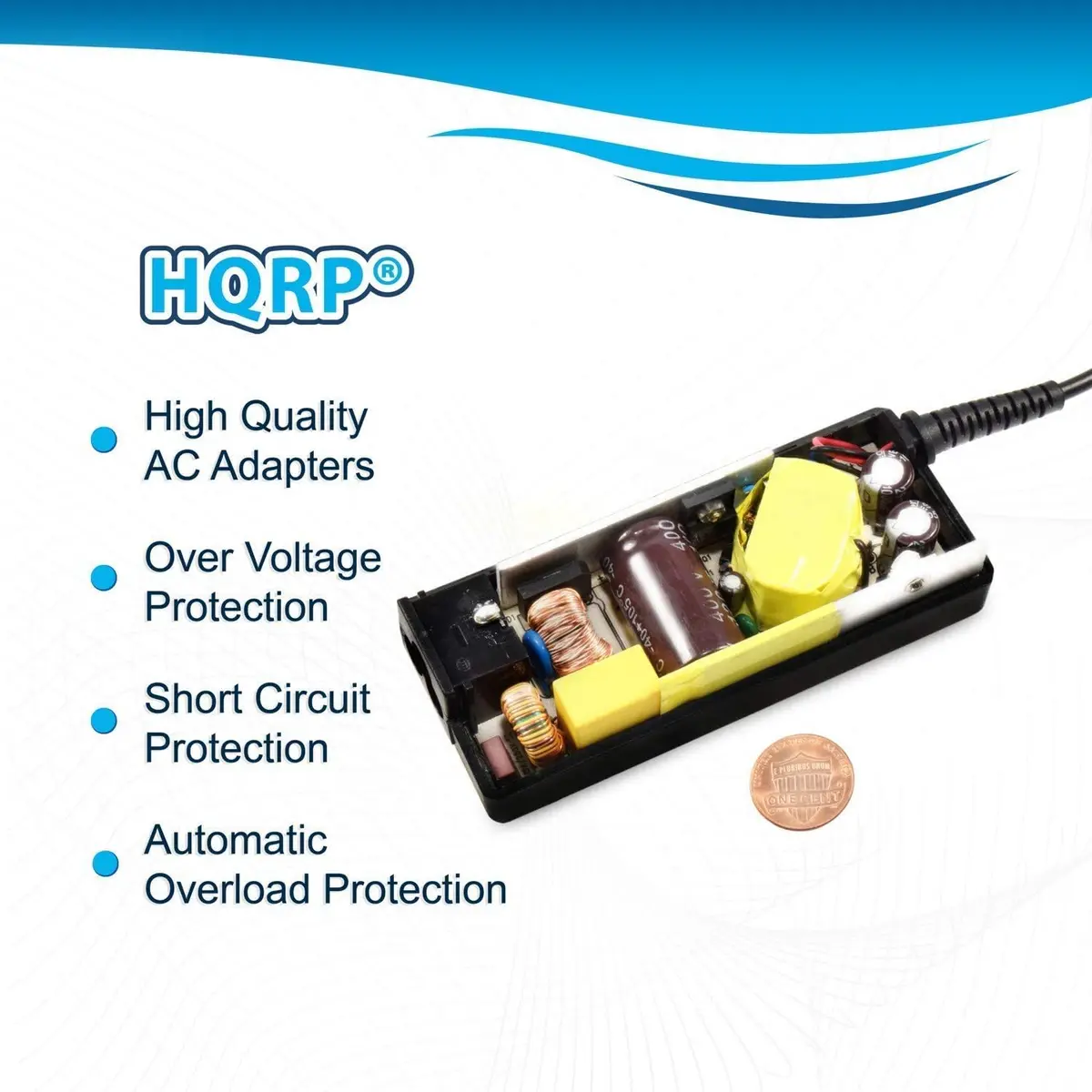 HQRP AC Power Adapter 24V 2A 48W with Euro Plug Adapter | Compatible with Logitech Racing Wheels - view 5