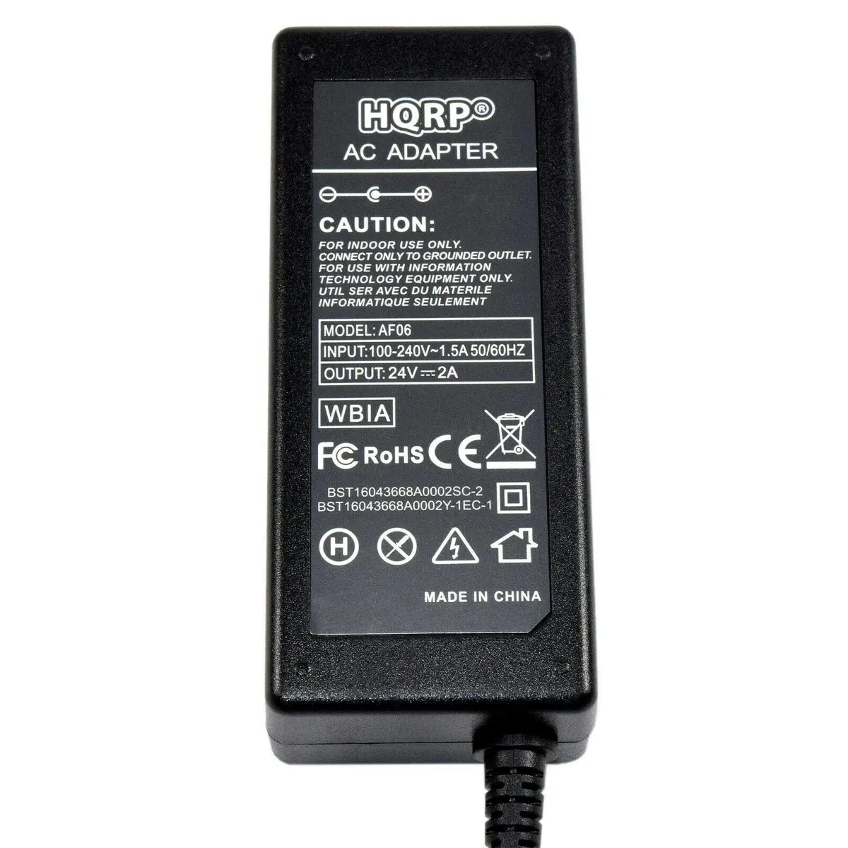 HQRP AC Power Adapter 24V 2A 48W with Euro Plug Adapter | Compatible with Logitech Racing Wheels - view 3