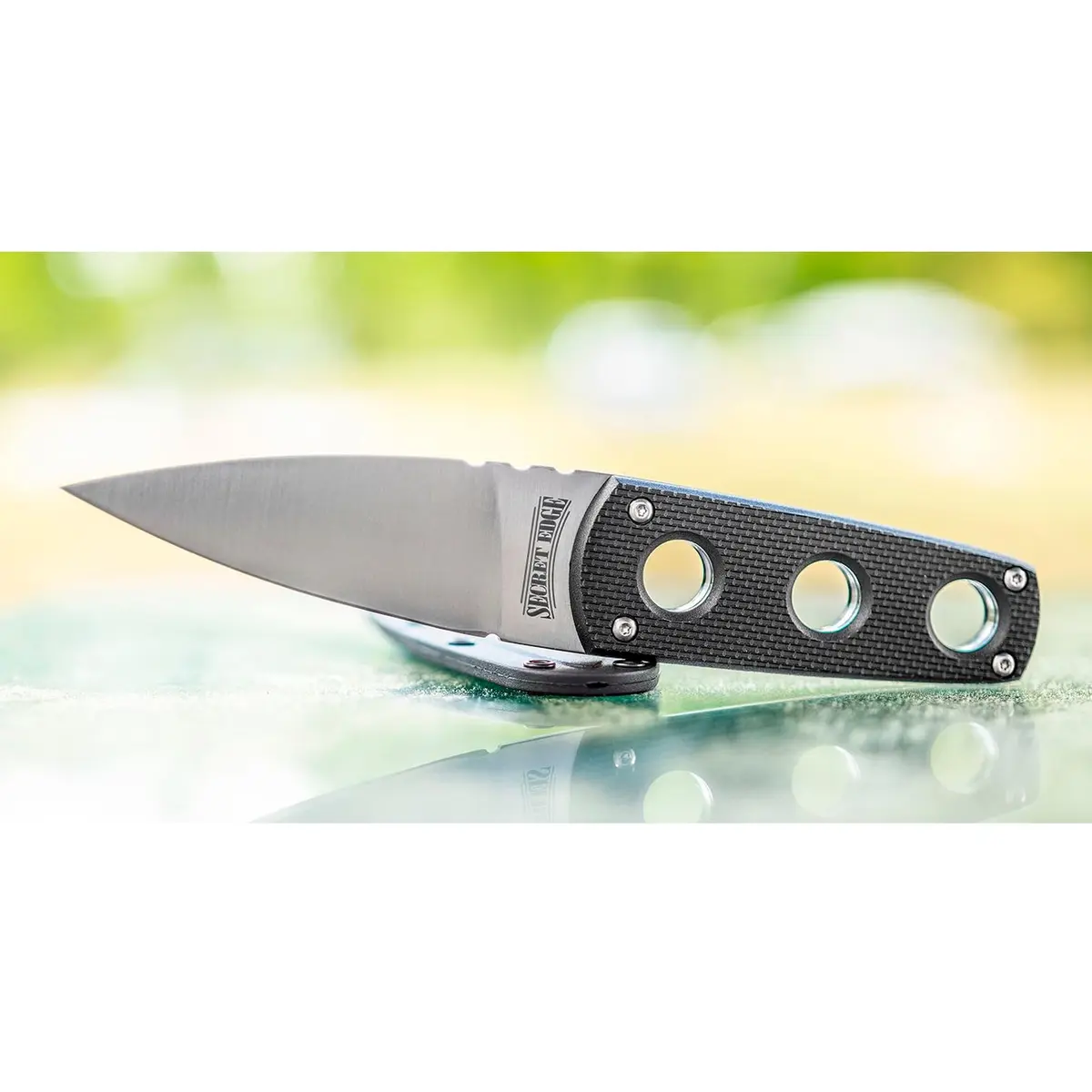 Cold Steel Secret Edge Neck Knife 6.5" Overall | Japanese AUS8A Steel, Griv-Ex Handle, Secure-Ex Sheath - view 6