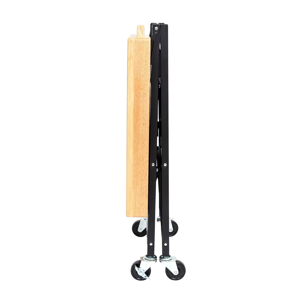 Origami RBT Series Steel-Frame Folding Kitchen Cart with Wheels, 3-Tier Shelves, Black – 200 lbs Capacity, Pre-Assembled, Portable for Indoor & Outdoor Use - view 9