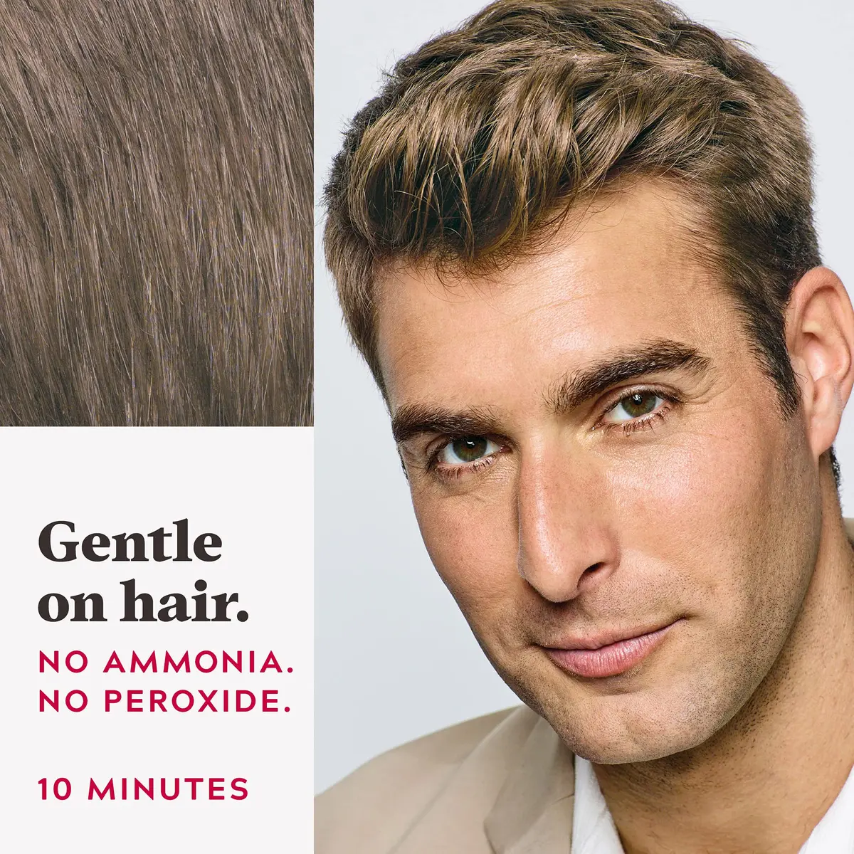 Just for Men Easy Comb-In Color Light Brown A-25 | No-Mix Gray Coverage - view 4