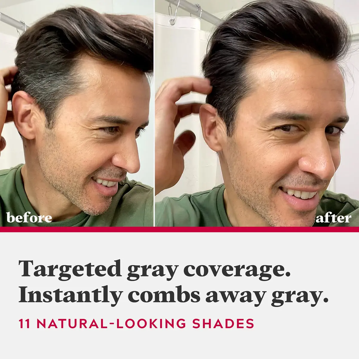 Just for Men Easy Comb-In Color Light Brown A-25 | No-Mix Gray Coverage - view 2