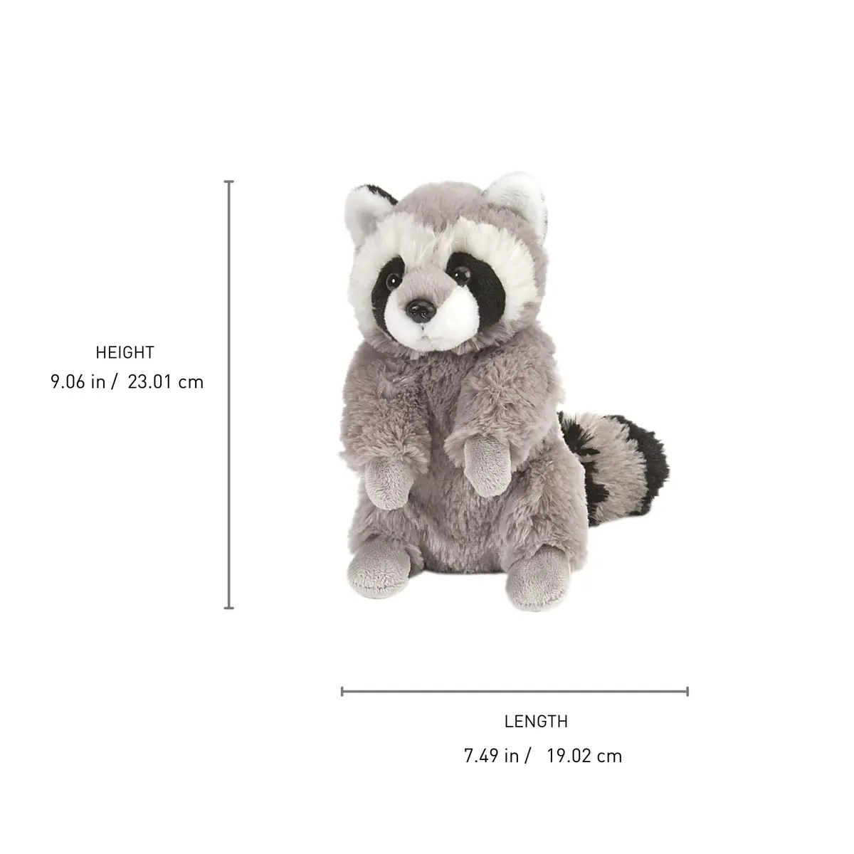 Wild Republic Raccoon Plush 8 Inches | Cuddly Animal Toy for Kids & Collectors - view 3