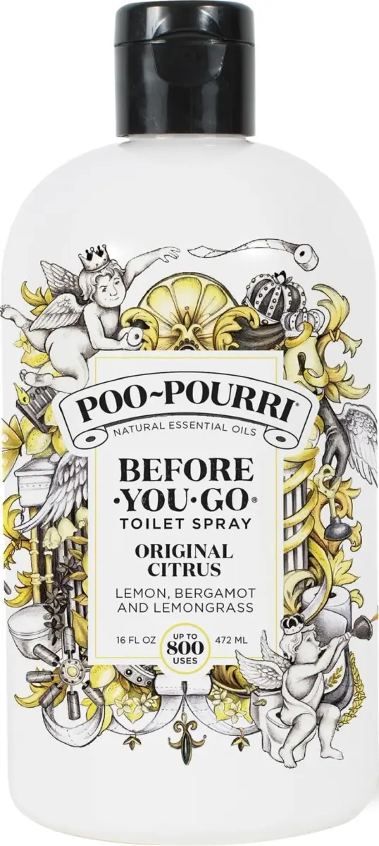Poo-Pourri Before-You-Go Toilet Spray Refill, Original Citrus 473ml (16 Fl Oz) | Traps Odor Before It Begins - main product image