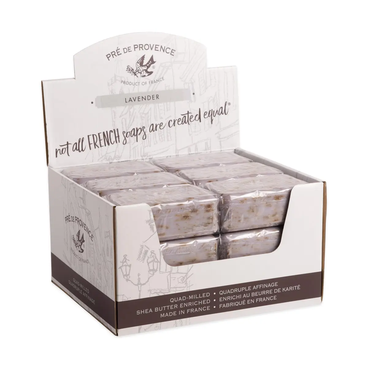 Pre de Provence Shea Butter French Moisturizing Soap Bar, Lavender | Long Lasting Rich Lather, Quad Milled, 5.3 Oz - view 5