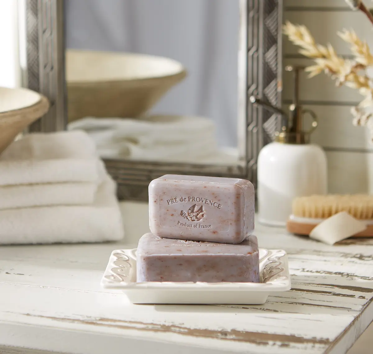 Pre de Provence Shea Butter French Moisturizing Soap Bar, Lavender | Long Lasting Rich Lather, Quad Milled, 5.3 Oz - view 6