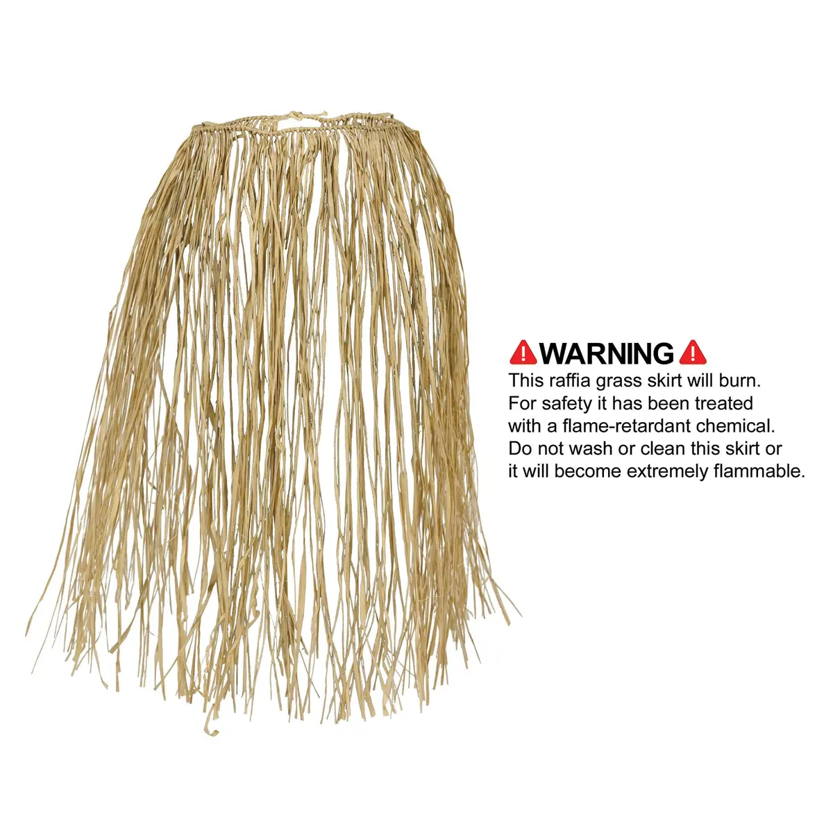 Beistle King Size Raffia Hula Skirt (natural) Party Accessory | Luau Costume - view 4