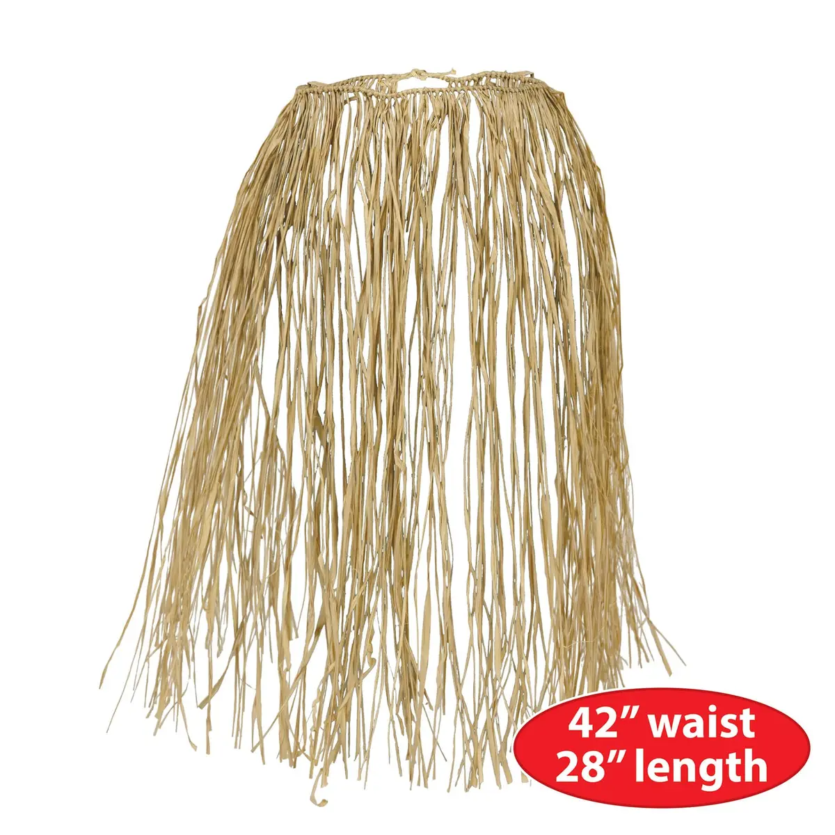 Beistle King Size Raffia Hula Skirt (natural) Party Accessory | Luau Costume - view 3