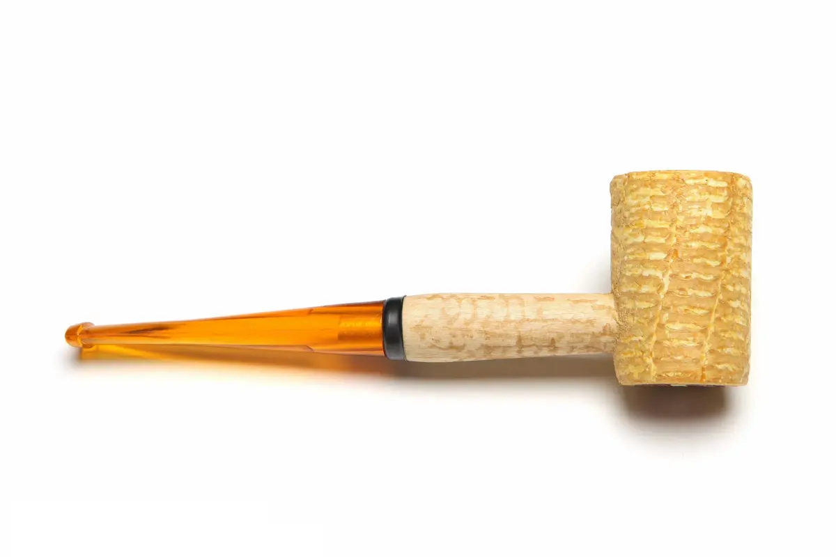 Missouri Meerschaum Legend Corn Cob Tobacco Pipe - Flat, Straight Bit | 15.2 cm (6 in) Length - view 2