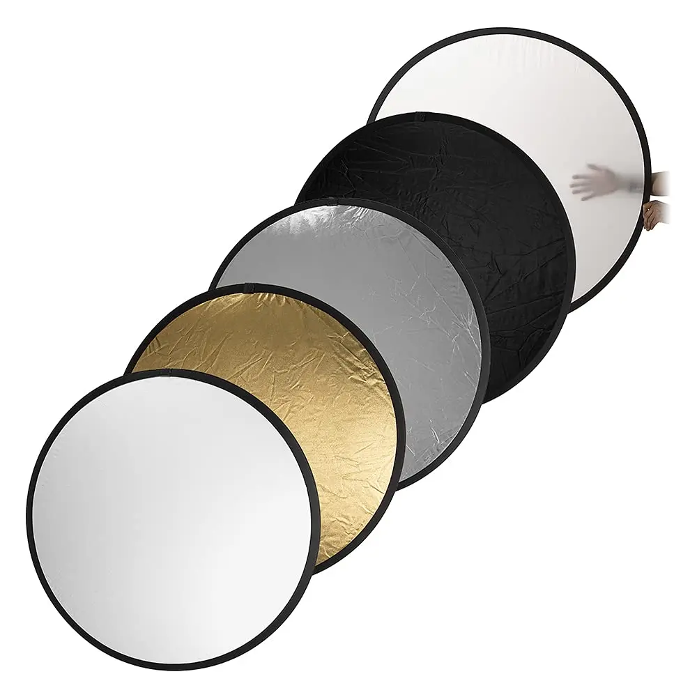 Fotodiox 32in (80cm) 5-in-1 Collapsible Reflector Panel with Bag | Photography & Video Light Modifier - main product image