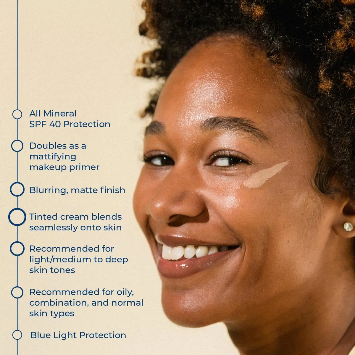 CoTZ Face Prime & Protect Tinted Mineral Sunscreen SPF 40 42.5 g (1.5 oz) | Broad Spectrum UVA/UVB Protection - view 4